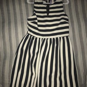 Black and White Striped Dress